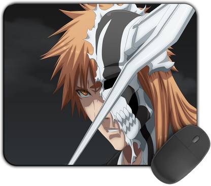 Kirmada Printed Designer Mouse Pad Merged Hollow Ichigo Non-Slip Bleach Mouse Pad. Mousepad