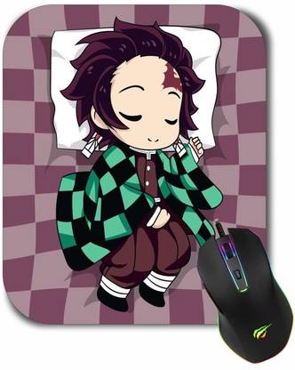 Stargust Computer Anime Mix Printed Mousepad Gaming Demon Slayer TANJIRO Non Slip Base Mousepad