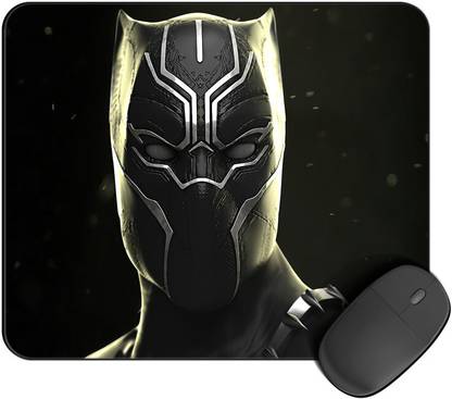 Kirmada Printed Black Panther Face 2 Mouse Pad Super Smooth Surface Marvel Non Slip Base Mousepad