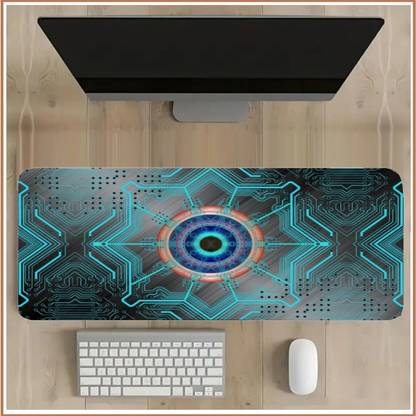 DARSHANAM WORLD Anti-Slip Keyboard Pad, Large Cheat Sheet Mouse Pad, Large Rubber Base Desk Mat Non Slip Base Mousepad