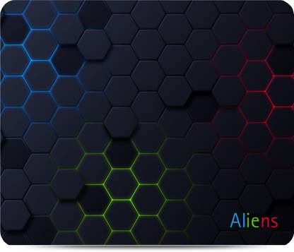 Aliens Gaming Mouse Pad, Precision, Non-Slip Rubber Base, Smooth Cloth Surface,3D Style Non Slip Base Mousepad
