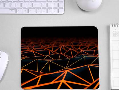 InkWynk Polygon Shape Abstract Design | Anti Skid Flexible Non Slip Base Mousepad