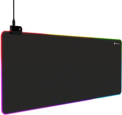 Portronics Comfipad Glow Gaming Mouse Pad, RGB Lights, Non-Slip Base, Large Desk Mat, Non Slip Base Mousepad