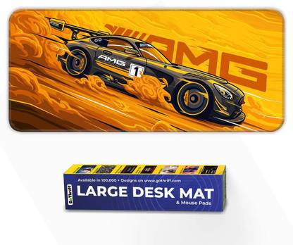 GoThriff AAMG GT Desk Mat, Large 60x30cm Mouse Pad, Non-Slip, 3mm Thick, for Office Non Slip Base Mousepad