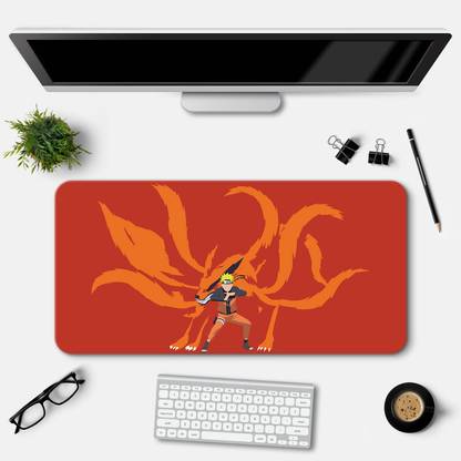 LAMRON Naruto And Beast Nine Tails Desk Mat | Deskpad | Computer Table Mat Mousepad