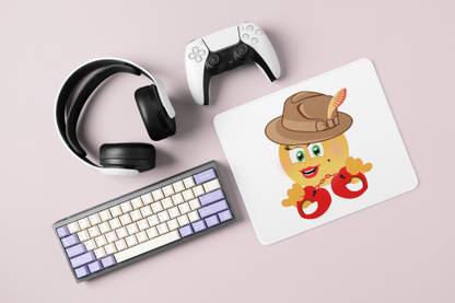 Rushaan See The Handcuff Emoji- Emoji Printed Mousepad For Emoji Lovers Mousepad