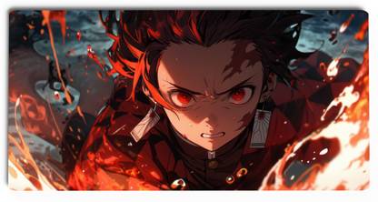 Gifting Domus Anime Large Mouse Pad, Desk Mat, Anime Tanjiro Kamado-Demon Slayer Non Slip Base Mousepad