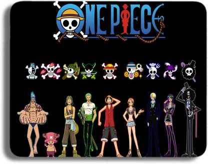 Inkaura Anime Printed Gaming Mouse Pad - One Piece Pirates for Gamers and Anime Lovers Non Slip Base Mousepad