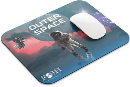 rssh creation Outer Space Blue Color, Anti - Slip Base, High Durability Mouse Pad Non Slip Base Mousepad