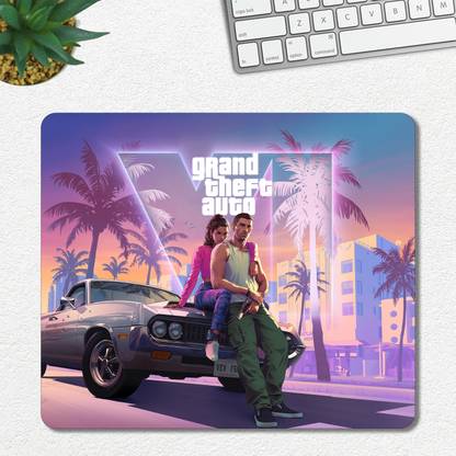 Ourrble GTA V Mouse pad with Anti-Slip Rubber Base & Smooth Mouse Control Mousepad