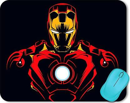 ZORI Avengers - Ironman Gaming Mouse Pad - Computer Laptop PC| WFH Office | Anti-Skid, Anti-Slip, Rubber Base | Avengers Superhero Non Slip Base Mousepad