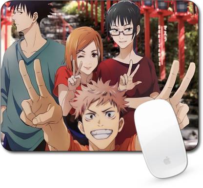 Times Comic Jujutsu Kaisen Team Smile Mouse Pad JJK Anime For Laptop Desk Mat & Pc Gaming Mousepad