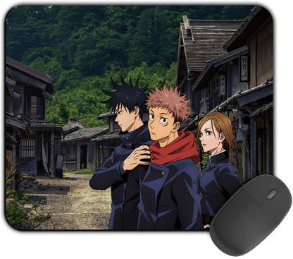 Kirmada Printed Designer Mouse Pad Gojo And Sukuna Ai Non Slip Jujutsu Kaisen Non Slip Base Mousepad
