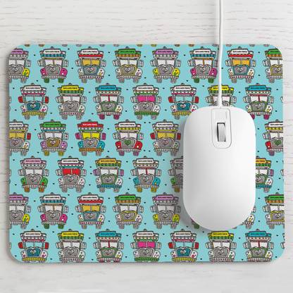 Paper Plane Design Non Slip Waterproof Mouse Pad for Laptops Computer ( Size- 18 x 22 cm) n4 Non Slip Base Mousepad