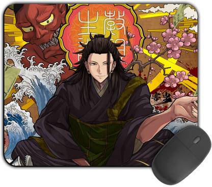 Kirmada Printed Designer Mouse Pad Cursed Art Non Slip Jujutsu Kaisen Non Slip Base Mousepad