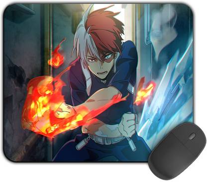 Kirmada Printed Design Mouse Pad Badass Todoroki Non-Slip My Hero Acadamia Mousepad