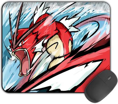 Kirmada Printed Designer Shiny Gyarados Art Pokemon Mouse Pad. Non Slip Base Mousepad