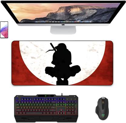 Times Comic Naruto Itachi Uchiha Red Moon Mouse Pad For Laptop Desktop PC And Computer Non Slip Base Mousepad
