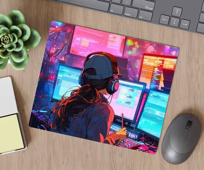 PIXELPLUS 3D Printed mouse pad waterproof Non Slip Base Mousepad