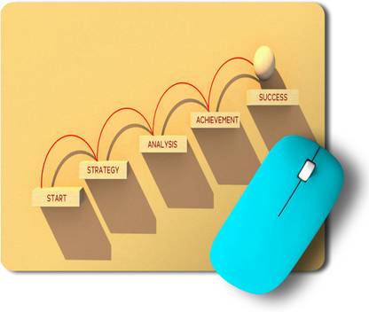 Printwala Never Give Up | Motivational Quotes|Think Positive| Success Mousepad(MP-21) Non Slip Base Mousepad