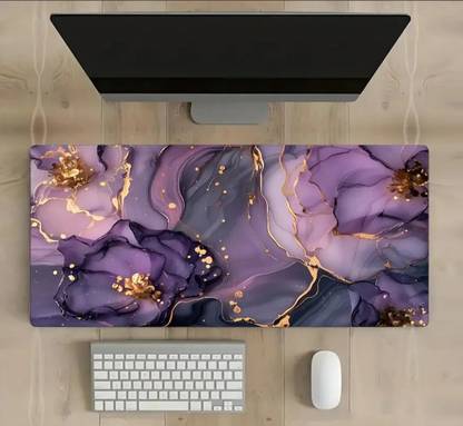 uniquesh Keyboard Mat, Mouse Pad Shortcut Keys Desk Mats for Office Non Slip Base Mousepad