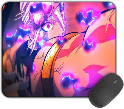 Kirmada Printed Designer Mouse Pad Tengen In Fight Non-Slip Demon Slayer Non Slip Base Mousepad