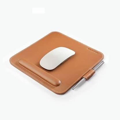CLADDANDCRAFT Mouse Pad with Wrist Rest Non-Slip Backing (with Pen Loop, Pack of 1) Non Slip Base Mousepad
