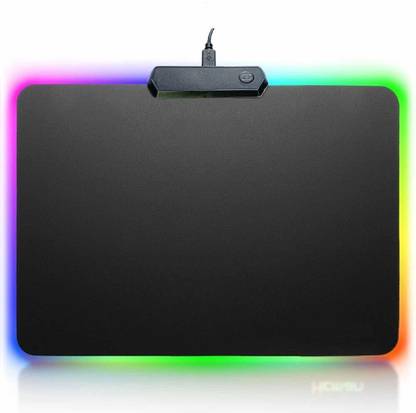 ELECTRO WOLF 10 Mode RGB Extended Soft Mousepad Smooth Surface & Non-Slip Rubber Base Mousepad