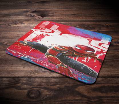 Printwala Spiderman Mouse Pad Printed Mousepad For Laptop Pc (9x7 Inches)(LMP-667) Non Slip Base Mousepad