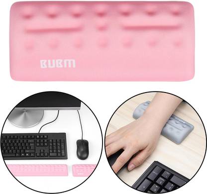 Lyla Memory Foam Keyboard Wrist Rest Hand Wrist Pad Arm Stand Pink S Mousepad
