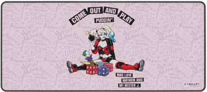 Cybeart Harley Quinn Gaming Mouse Pad (XXL - 900x400x4mm) | Esports Grade Waterproof Non Slip Base Mousepad