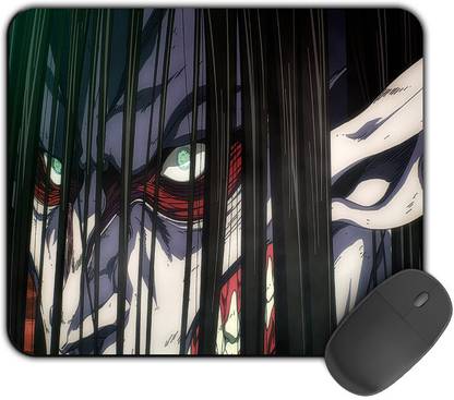 Kirmada Printed Designer Mouse Pad Eren Titan Eyes Attack On Titan Mousepad