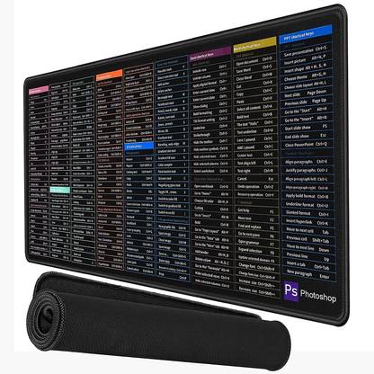 Gokich Keyboard Pad Shortcut Key Non Slip Base Mousepad