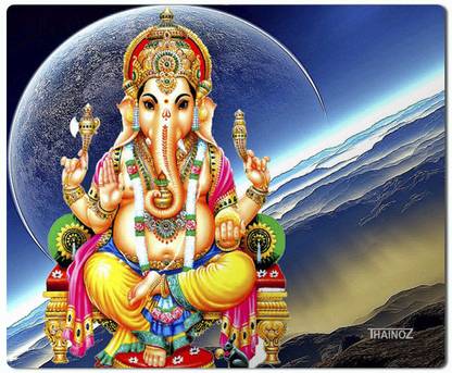 THAINOZ Ganesh Thakur MousePad Non-Slip Rubber Base Mouse pad for Laptop & Desktop Mousepad