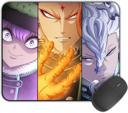 Kirmada Printed Design Mouse Pad Nozel X Fuegoleon Black Clover Mousepad