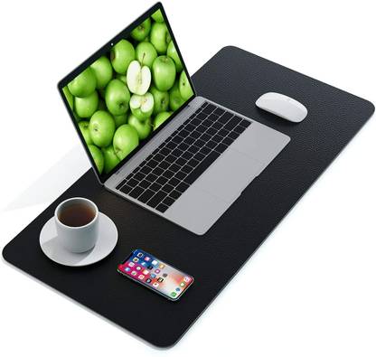 SHIDHMI Laptop Pad Desk Pad, PU Leather Office Desk Mat, Ultra Thin, Extra Large, Waterproof Desk Blotter, Laptop Mouse Pad Table Protector for Office and Home Non Slip Base Dual Sided Mousepad