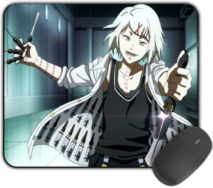 Kirmada Printed Design Suzuya Juuzou Tokyo Ghoul Mouse Pad. Non Slip Base Mousepad