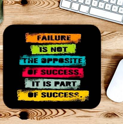 Gfylo Failure is Not The Opposite of Success ArtworkPrinted Mouse pad Mousepad