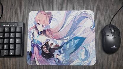 Hum Bhi Trendy Genshin Impact Sangonomiya Kokomi | Anime Game (23 x 19 cm) Non Slip Base Mousepad