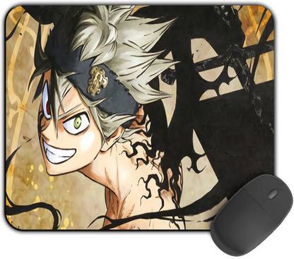 Kirmada Printed Design Mouse Pad Demonic Asta Black Clover Non Slip Base Mousepad