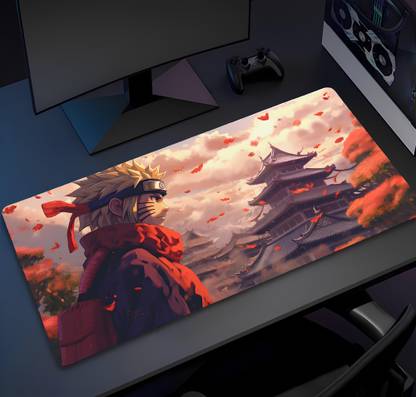 Eshaaver Animie Printed Naruto uzumaki Laptop & Desktop Mat /Desk Pad Non Slip Base Mousepad