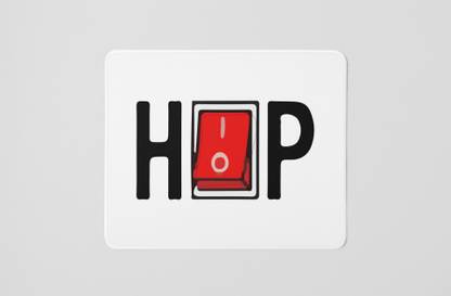 Nidhii Sales HIP HOP- dialogue themed printed white gaming mousepad Non Slip Base Mousepad