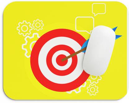santer Target Archer Printed Mouse pad - Target Arrow Printed Mouse pad for Computer Non Slip Base Mousepad