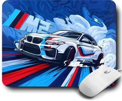 Treasure X Car Gaming Mousepad With Smooth Mouse Control Computer 9X7 Gamepad 3mm Non Slip Base Mousepad