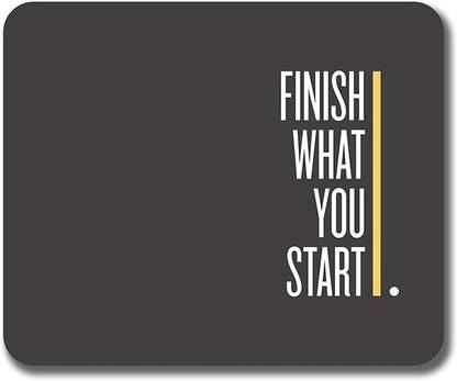 PNV Kraft Finish What You Start MMP010 Non Slip Base Mousepad