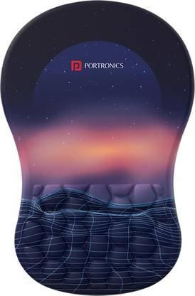 Portronics Comfipad Wrist Rest Mouse Pad with Soft Foam Cushion, Ergonomic, Wrist Support Mousepad