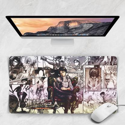Replix Large Levi Anime Printed Mousepad with Smooth Mouse Control Mouse Pad for Laptop Mousepad