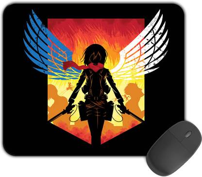 Kirmada Printed Designer Mouse Pad Mikasa Art Attack On Titan Mousepad