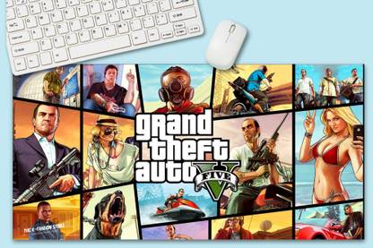 The K Fandom GTA Desk Mat (60x28cm) | Anti-Slip Rubber Gaming DeskMat | Gaming Mousepad