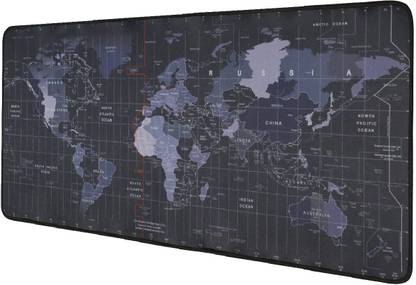 iRAKoo Large Anti-Slip Extended World Map Desk Mat For Laptop, Computer Non Slip Base Mousepad